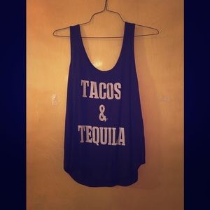 Tacos and tequila tank. Size M